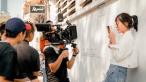 Kameramann bei Videoproduktion in Köln
